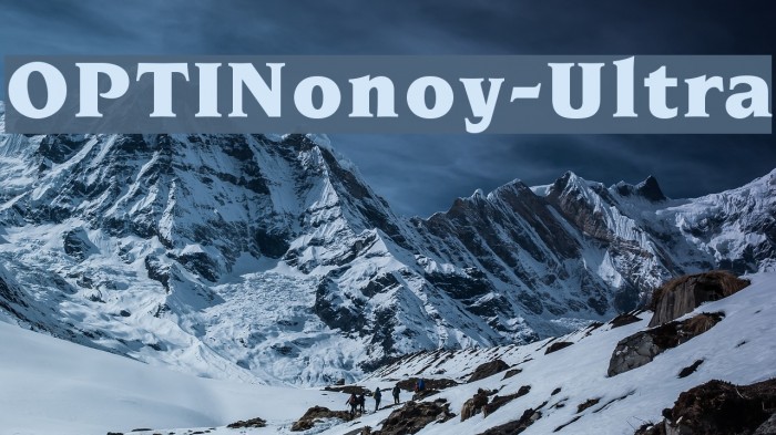 OPTINonoy-Ultra Font examples