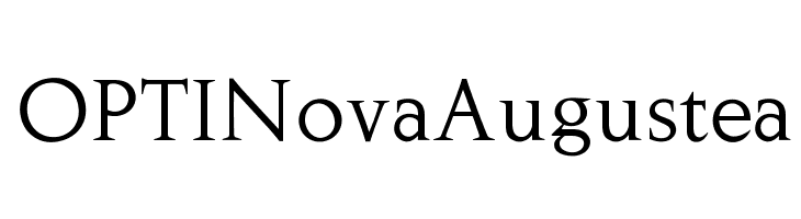 OPTINovaAugustea フォント