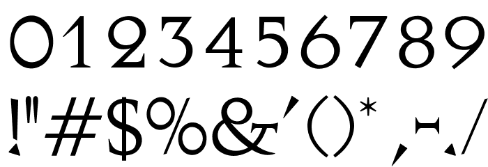 OPTINovaAugustea Font OTHER CHARS