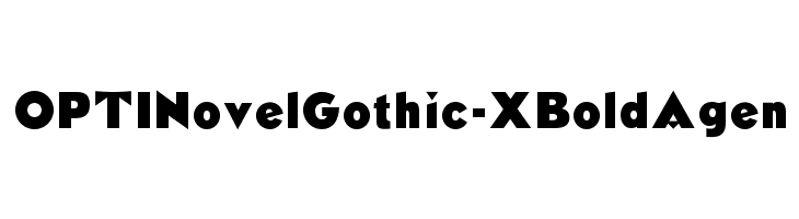 OPTINovelGothic-XBoldAgen  font caratteri gratis