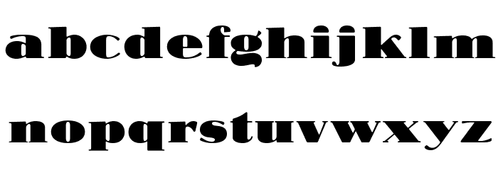 OPTINubianFoundry Font LOWERCASE