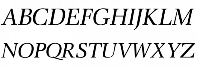 OPTIOcean-Italic Шрифта ВЕРХНИЙ