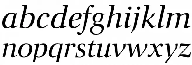 OPTIOcean-Italic 字体 小写