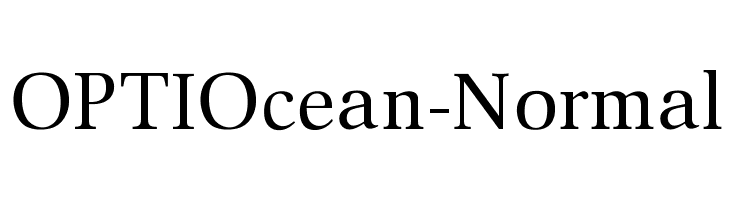 OPTIOcean-Normal Font
