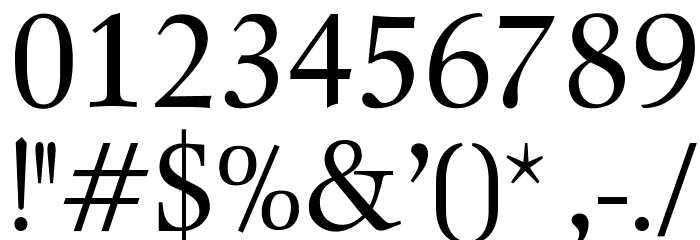 OPTIOcean-Normal Font OTHER CHARS