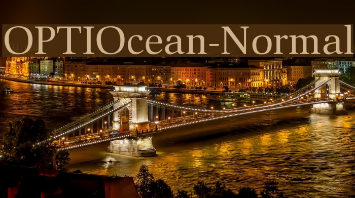 OPTIOcean-Normal Font examples