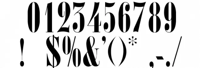 OPTIOcelot Font OTHER CHARS