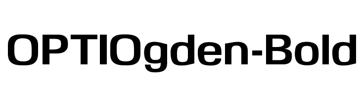 OPTIOgden-Bold Font