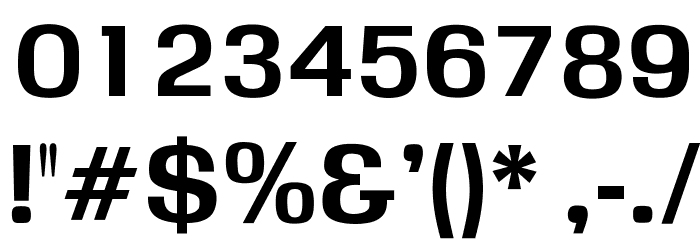 OPTIOgden-Bold Font OTHER CHARS
