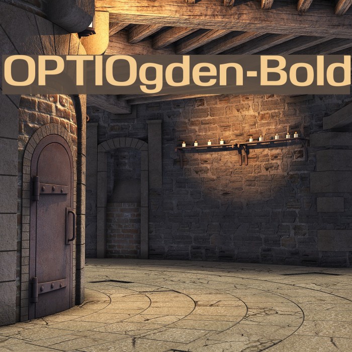 OPTIOgden-Bold Font examples