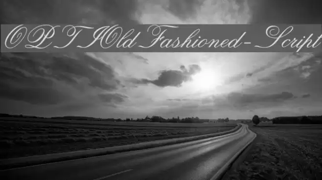 OPTIOldFashioned-Script Caratteri examples