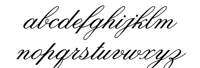 OPTIOldFashioned-Script Font LOWERCASE