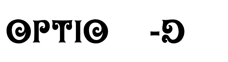 OPTIOliver-Display Font