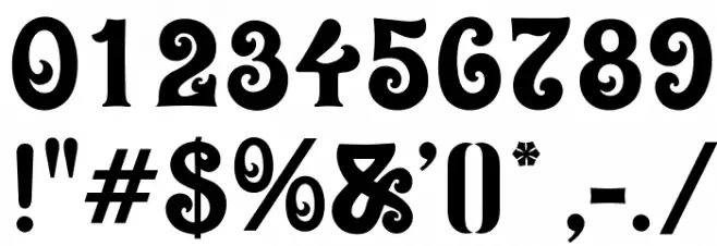 OPTIOliver-Display Font OTHER CHARS