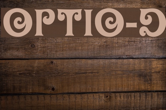 OPTIOliver-Display Font examples