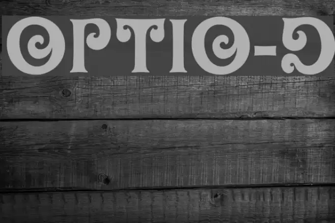 OPTIOliver-Display Font examples