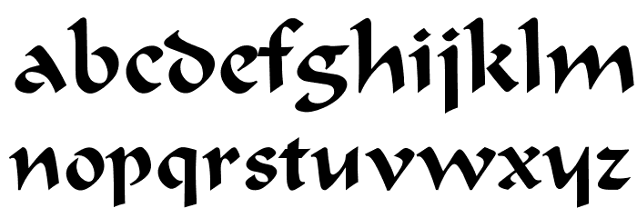 OPTIOndineFive Font LOWERCASE