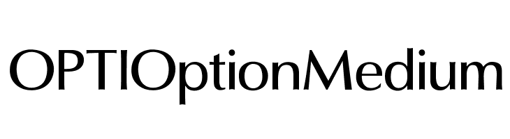 OPTIOptionMedium Font