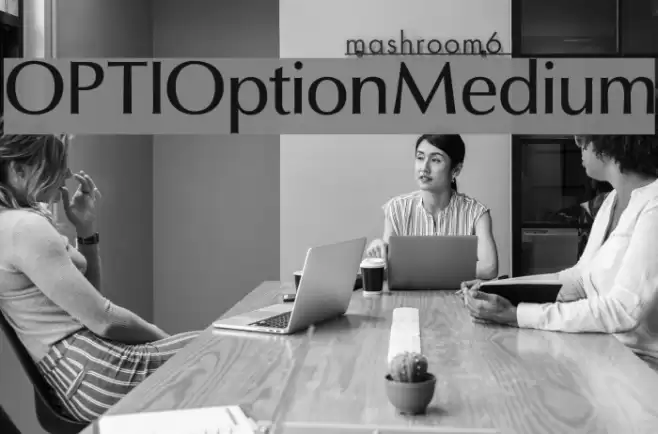 OPTIOptionMedium Font examples