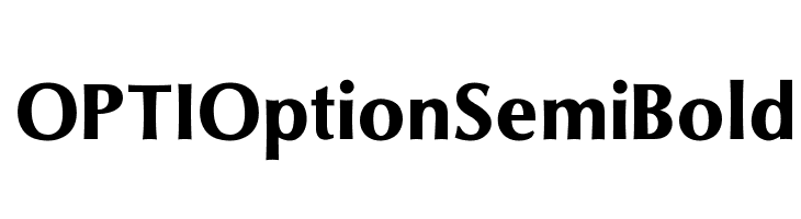 OPTIOptionSemiBold Font