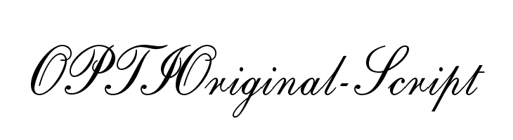 OPTIOriginal-Script Font