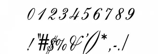 OPTIOriginal-Script Font OTHER CHARS