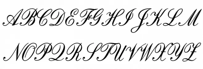 OPTIOriginal-Script フォント 大文字