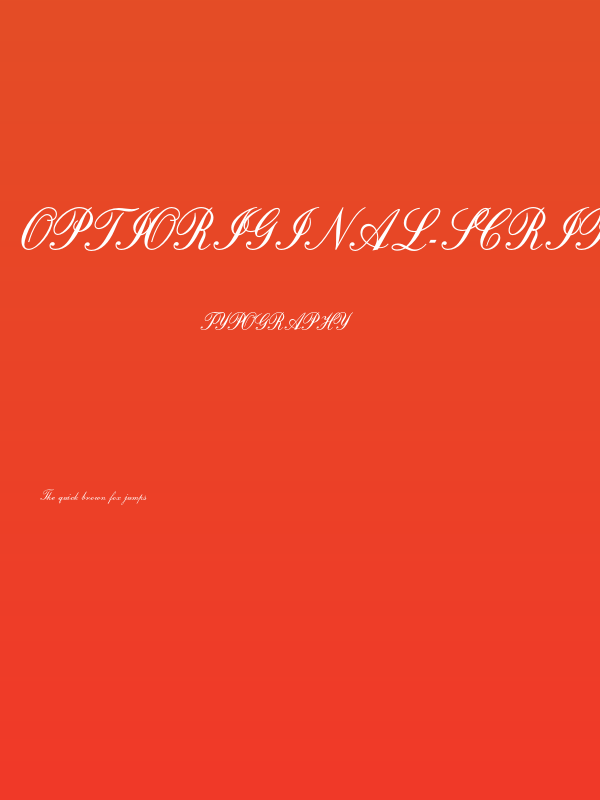 OPTIOriginal-Script Poster