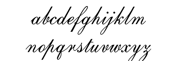 OPTIOriginal-Script Font LOWERCASE