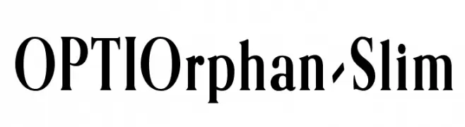 OPTIOrphan-Slim  font caratteri gratis