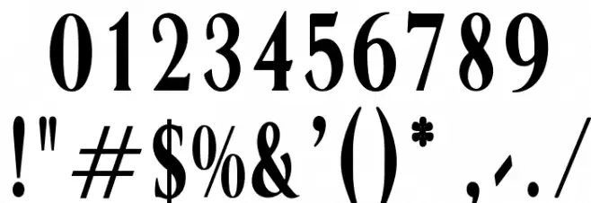 OPTIOrphan-Slim Font OTHER CHARS