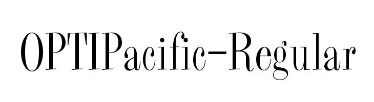 OPTIPacific-Regular  Скачать бесплатные шрифты