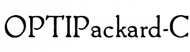 OPTIPackard-C  font caratteri gratis