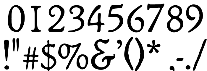 OPTIPackard-C Font OTHER CHARS