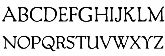 OPTIPackard-C フォント 大文字