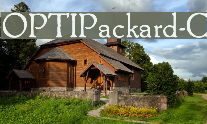 OPTIPackard-C Font examples