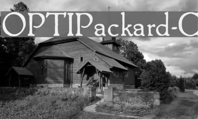OPTIPackard-C Schriftart examples