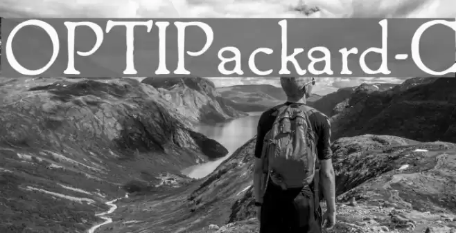 OPTIPackard-C Schriftart examples