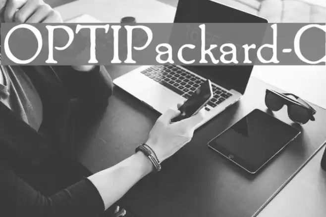 OPTIPackard-C Schriftart examples