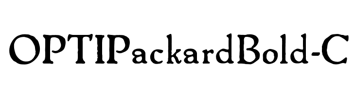 OPTIPackardBold-C  font caratteri gratis