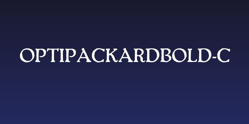 OPTIPackardBold-C Social Header