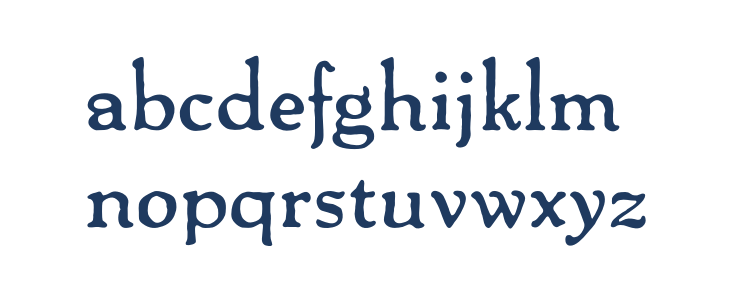 OPTIPackardBold-C Lowercase