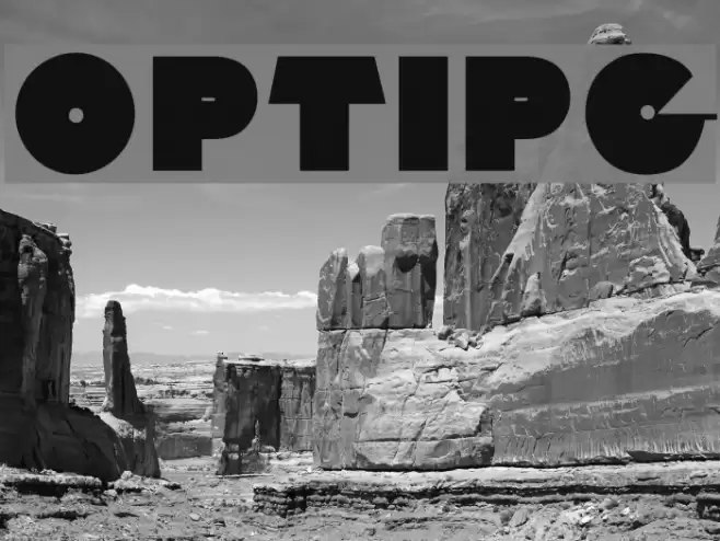 OPTIPalisadeGraphic Font examples