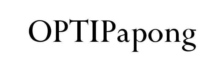 OPTIPapong Font