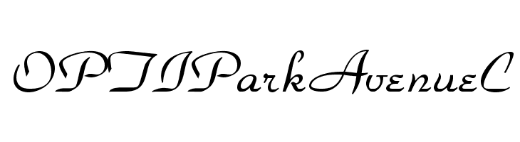 OPTIParkAvenueC  Frei Schriftart Herunterladen