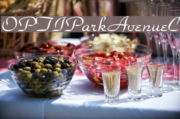 OPTIParkAvenueC Font examples