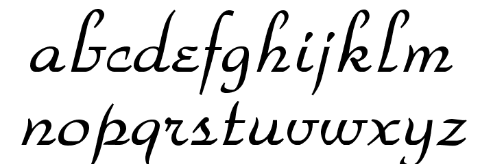 OPTIParkAvenueC Font LOWERCASE