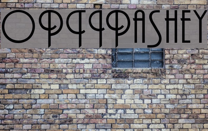 OPTIPashey Font examples