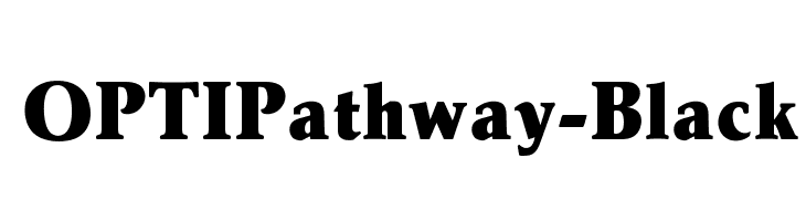 OPTIPathway-Black Font