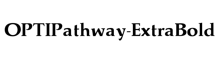 OPTIPathway-ExtraBold  font caratteri gratis